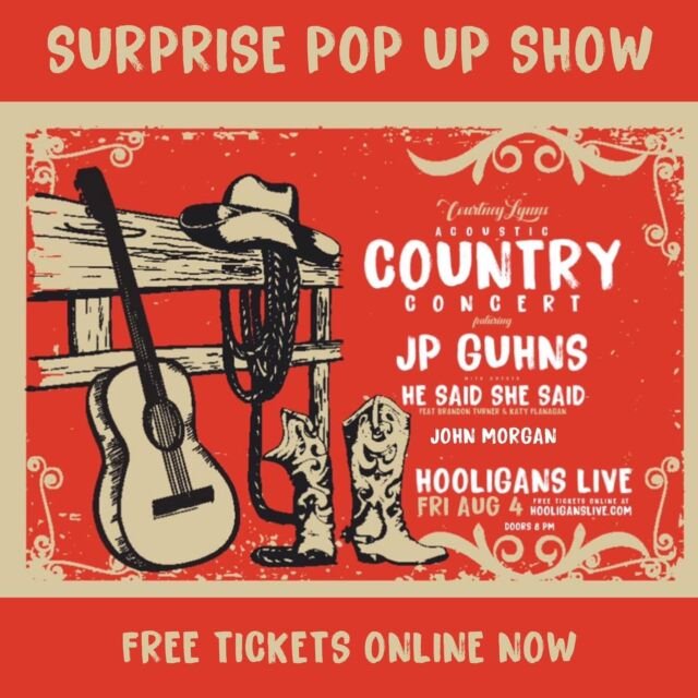 https://bit.ly/3OtF17c Free show! Get tickets from the link. No ticket pay at door. Party at Pub after!